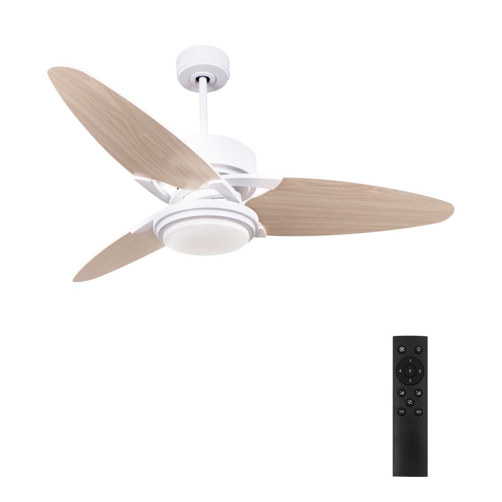 Maddox 52'' Ceiling Fan with Remote, Light Kit Included