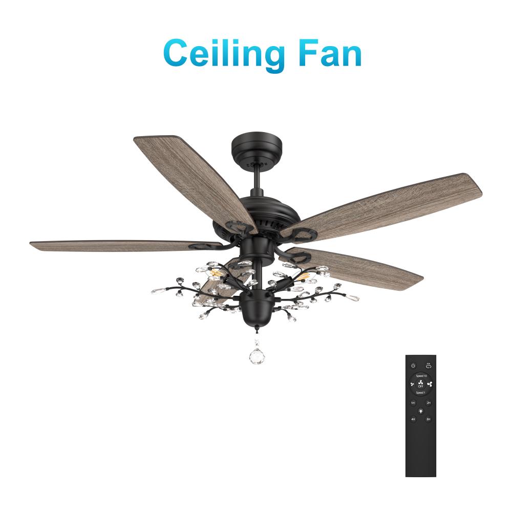 Huntley 52-inch Ceiling Fan with Remote, Light Kit Included