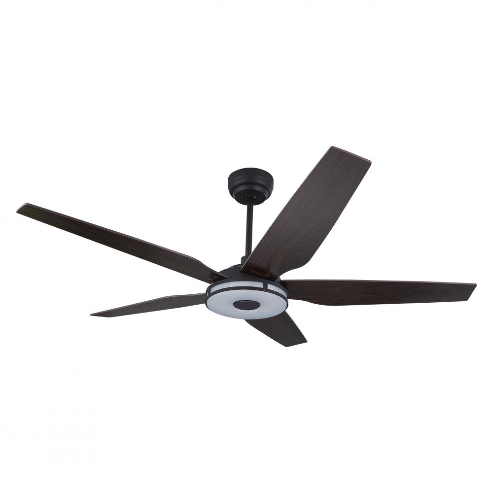 Explorer 52-inch Indoor/Outdoor Smart Ceiling Fan, Dimmable LED Light Kit & Remote Co