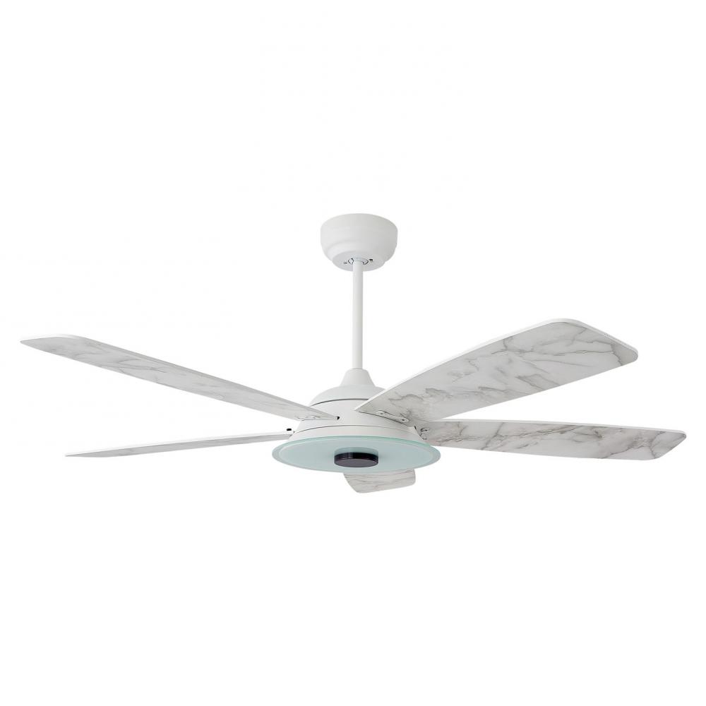 Striker 56-inch Indoor/Outdoor Smart Ceiling Fan, Dimmable LED Light Kit & Remote Con