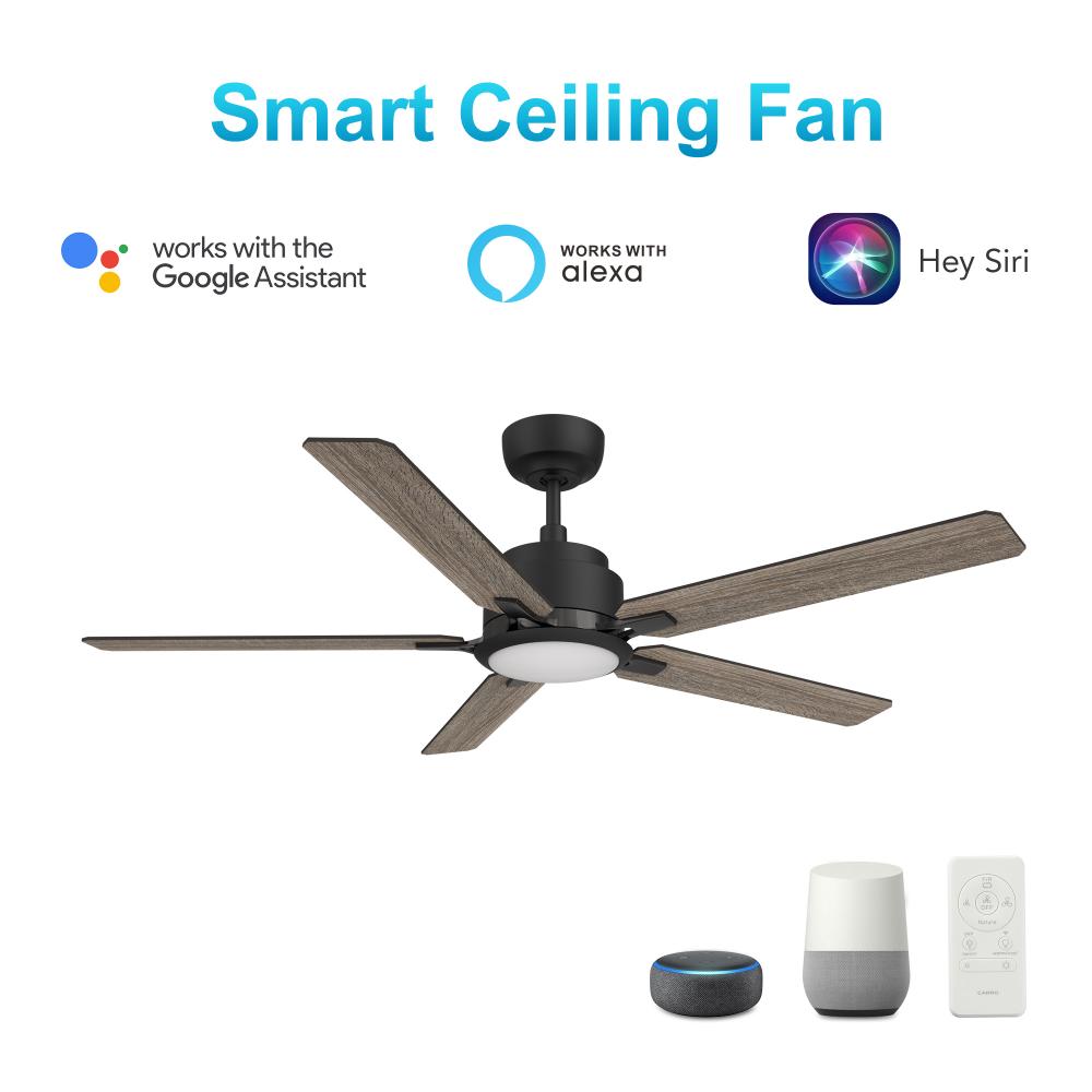 Espear 52-inch Smart Ceiling Fan with Remote, Light Kit Included, Works with Google Assistant, Amazo