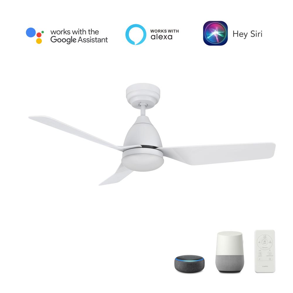 Roque 44'' Smart Ceiling Fan with Remote, Light Kit Included?Works with Google Assistant and