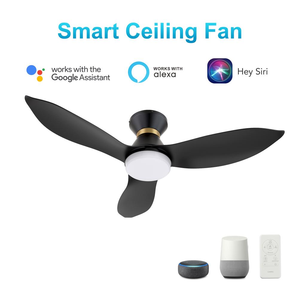 Ryatt 45'' Smart Ceiling Fan with Remote, Light Kit Included?Works with Google Assistant and