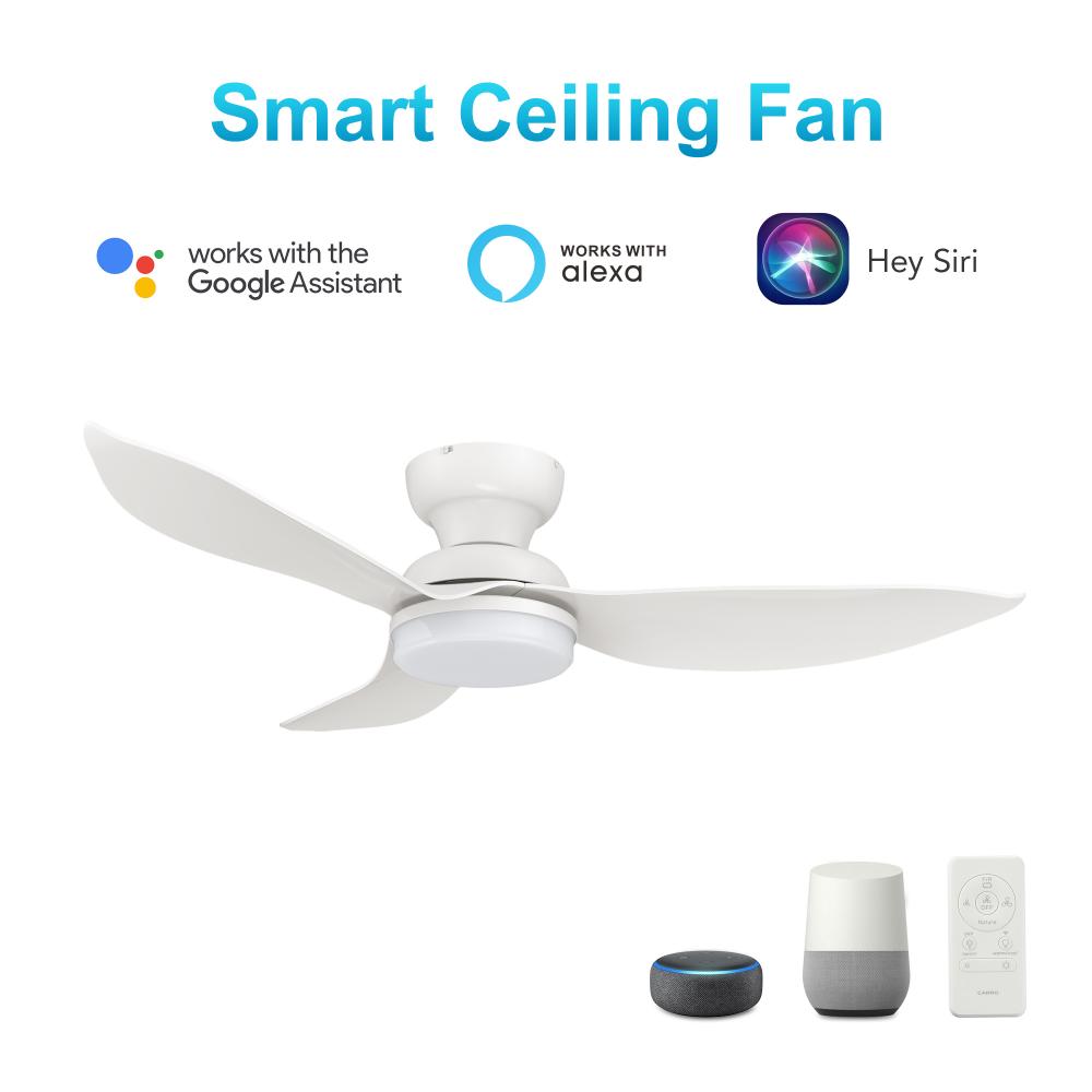 Upton 45'' Smart Ceiling Fan with Remote, Light Kit Included?Works with Google Assistant and