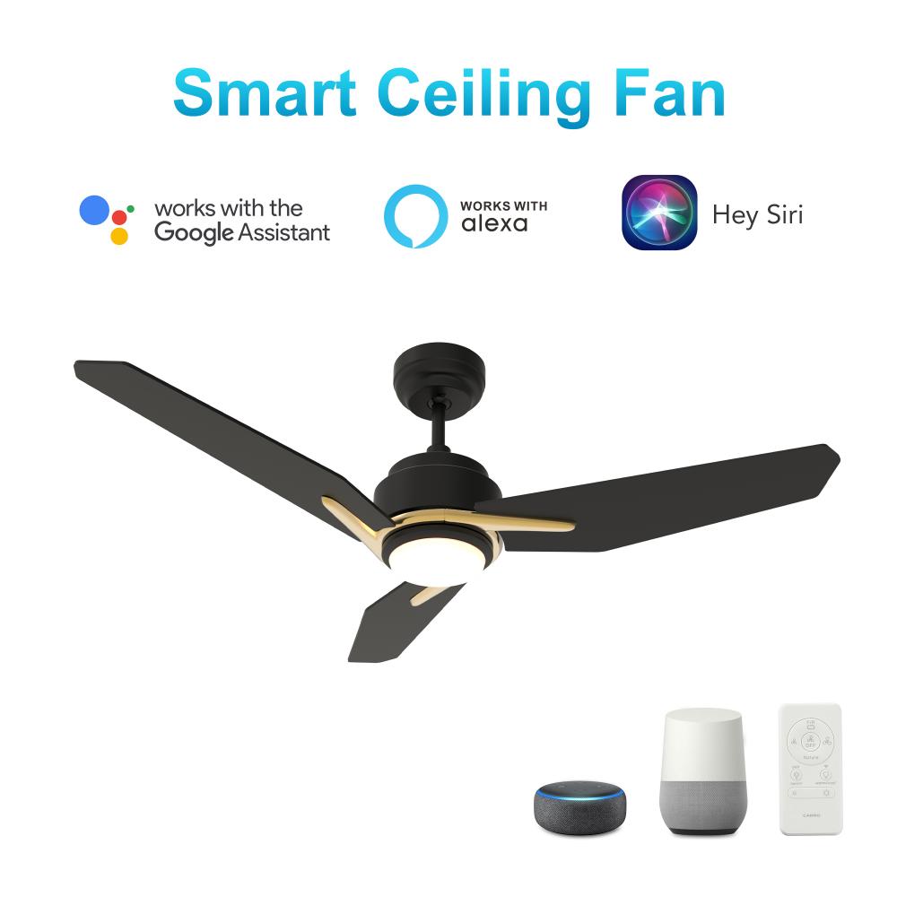 Tracer 48-inch Smart Ceiling Fan with Remote, Light Kit Included, Works with Google Assistant, Amazo