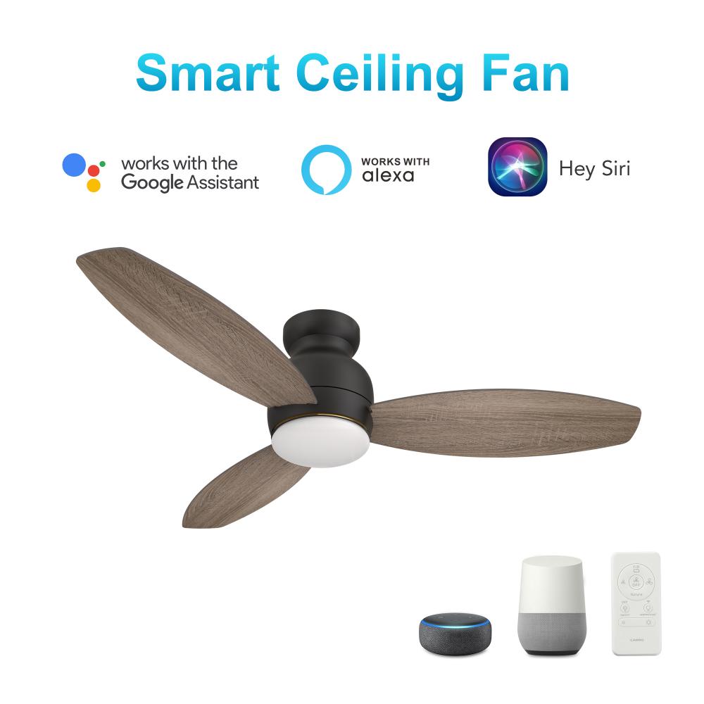 Trento 48-inch Smart Ceiling Fan with Remote, Light Kit Included, Works with Google Assistant, Amazo