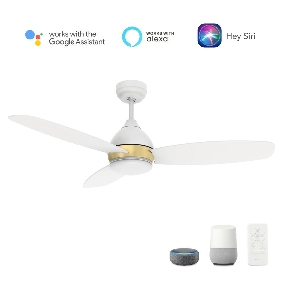 Hobart 48'' Smart Ceiling Fan with Remote, Light Kit Included?Works with Google Assistant an