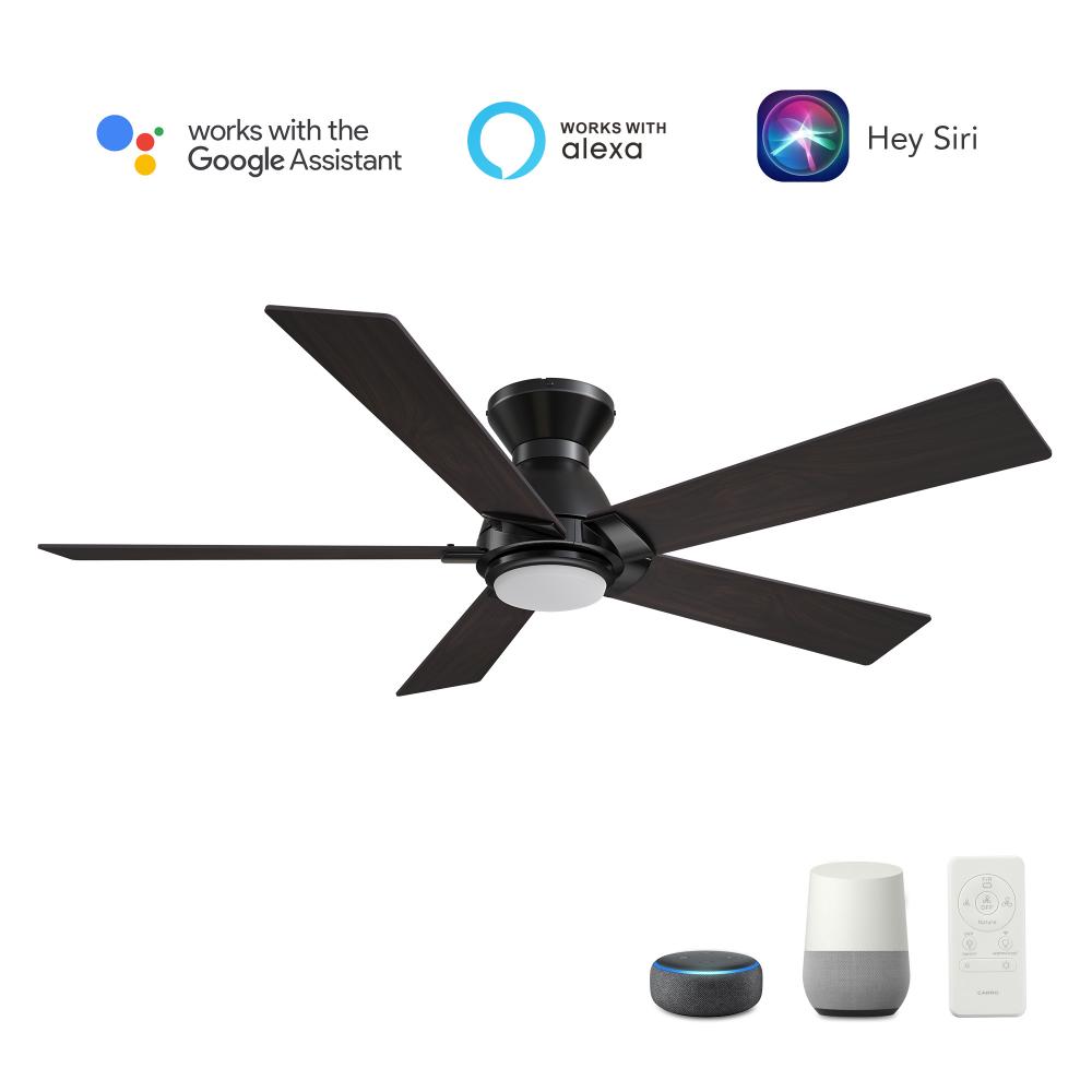 Ascender 48-inch Smart Ceiling Fan with Remote, Light Kit Included, Works with Google Assistant, Ama