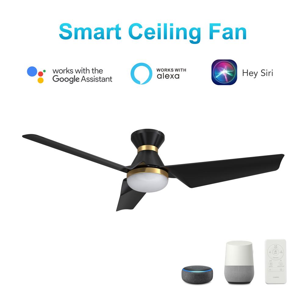 Kreis 52-inch Smart Ceiling Fan with Remote, Light Kit Included, Works with Google Assistant, Amazon