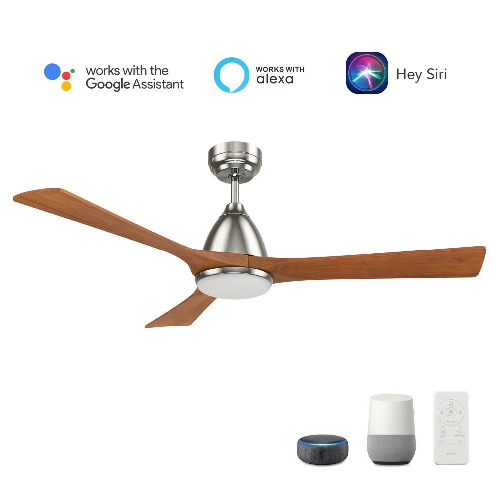 Perry 52'' Smart Ceiling Fan with Remote, Light Kit Included?Works with Google Assistant and