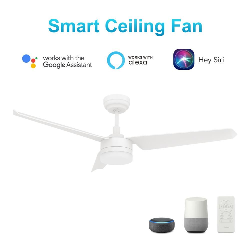 Atticus 52'' Smart Ceiling Fan with Remote, Light Kit Included?Works with Google Assistant a