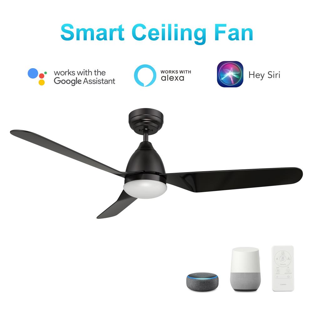 Toulon 52'' Smart Ceiling Fan with Remote, Light Kit Included?Works with Google Assistant an