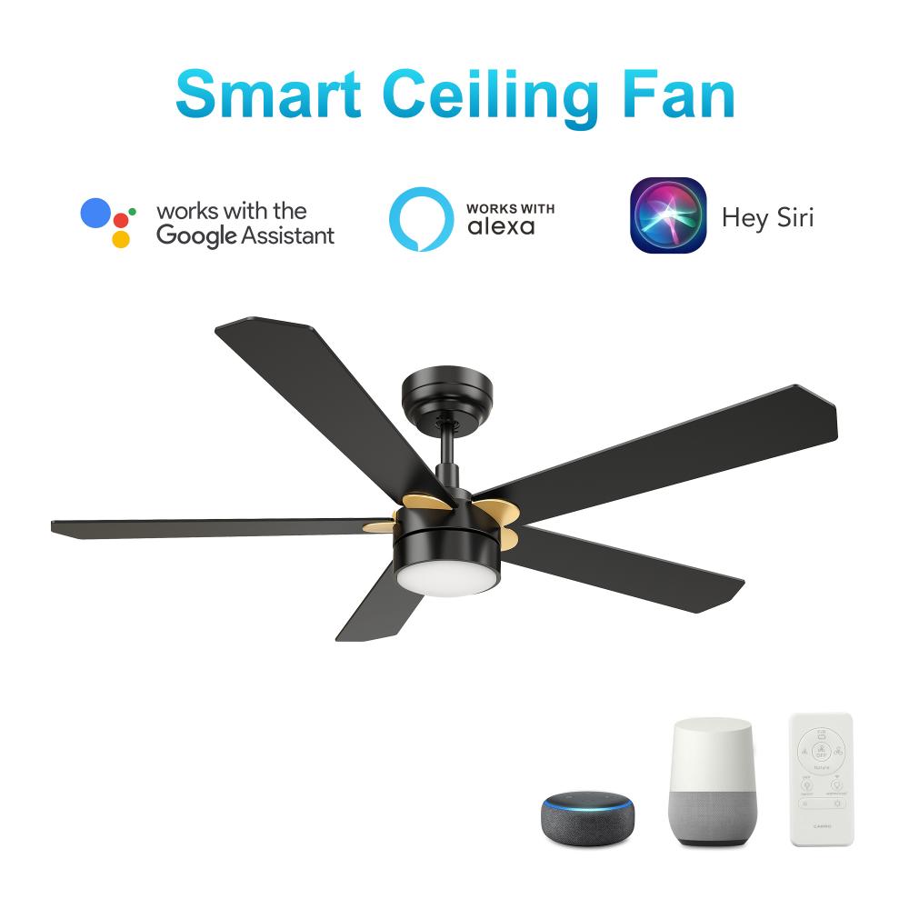 Tarrasa 52'' Smart Ceiling Fan with Remote, Light Kit Included?Works with Google Assistant a