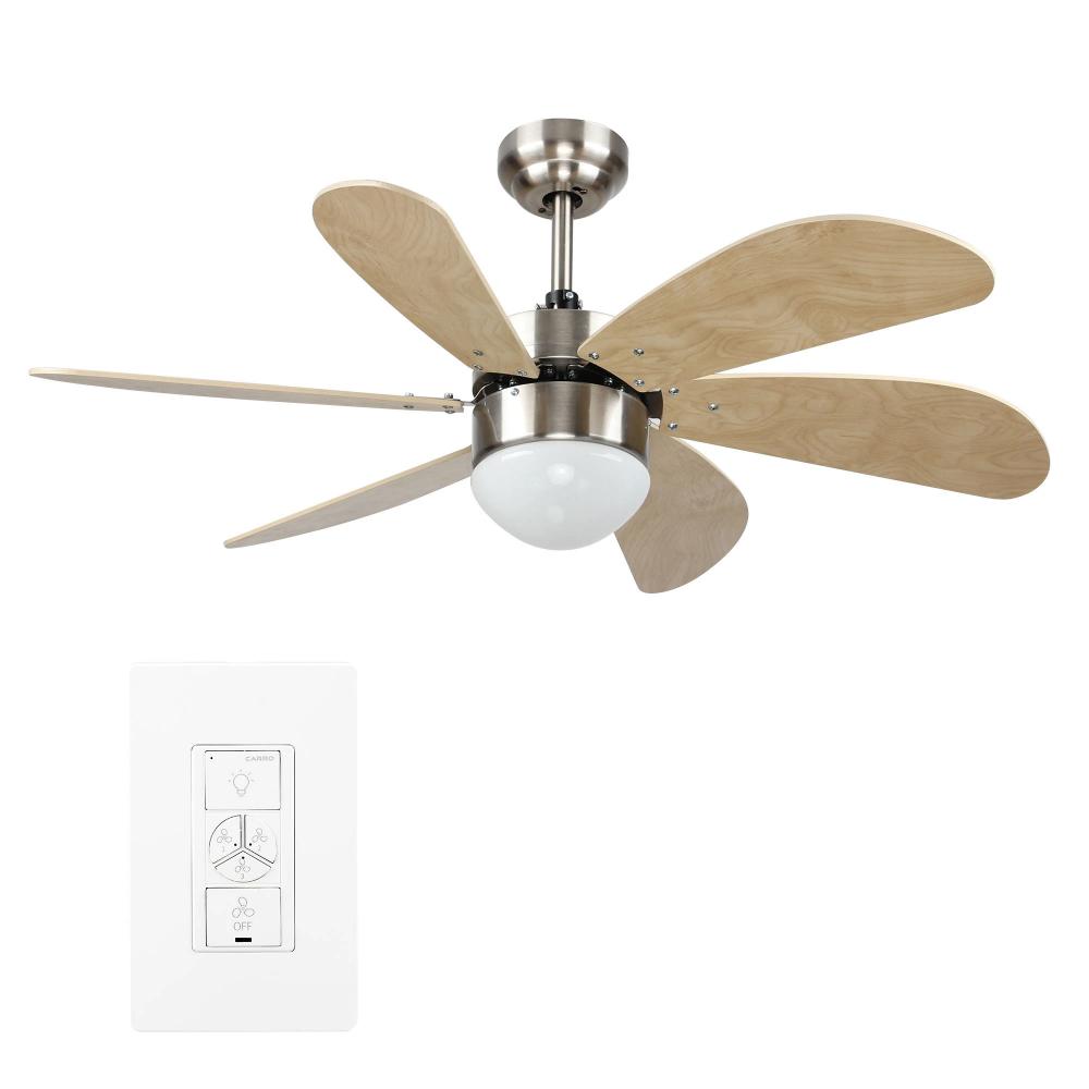 Minimus 38-inch Indoor Smart Ceiling Fan with Light Kit & Wall Control, Works with Al