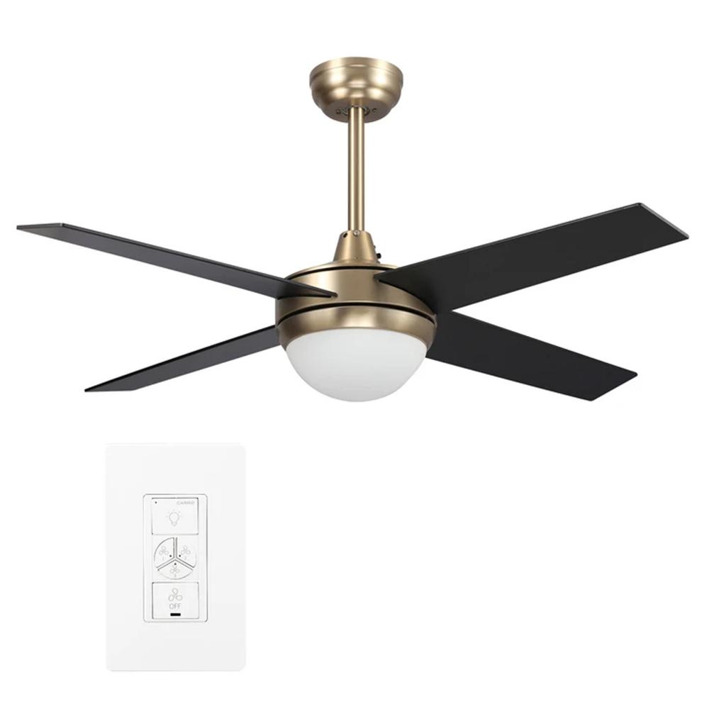 Nova 48-inch Indoor Smart Ceiling Fan with LED Light Kit & Wall Control, Works with A