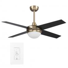 Carro USA WGS-484C-L11-G2-1 - Nova 48-inch Indoor Smart Ceiling Fan with LED Light Kit & Wall Control, Works with A