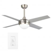 Carro USA WGS-484C-L11-SC-1 - Nova 48-inch Indoor Smart Ceiling Fan with LED Light Kit & Wall Control, Works with A