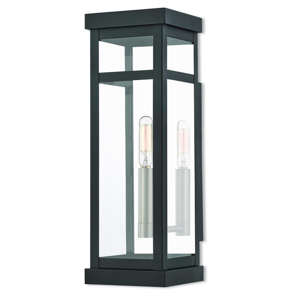 1 Lt BK Outdoor Wall Lantern