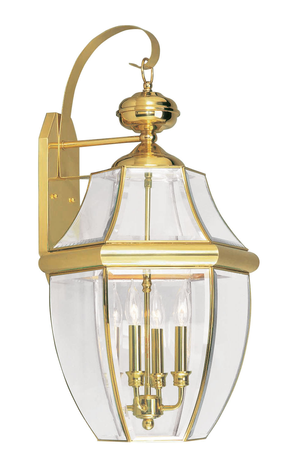 4 Light PB Outdoor Wall Lantern