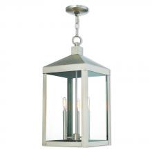 Livex Lighting 20587-91 - 3 Lt BN Outdoor Pendant Lantern