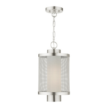 Livex Lighting 20687-91 - 1 Lt Brushed Nickel Pendant