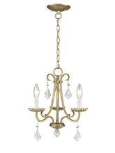 Livex Lighting 40873-48 - 3 Light AGL Mini Chandelier