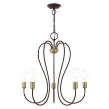 Livex Lighting 41365-07 - 5 Lt Bronze Chandelier