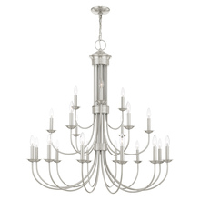 Livex Lighting 42688-91 - 21 Lt Brushed Nickel Chandelier