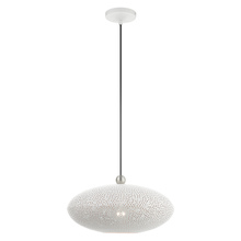 Livex Lighting 49102-03 - 1 Lt White Pendant