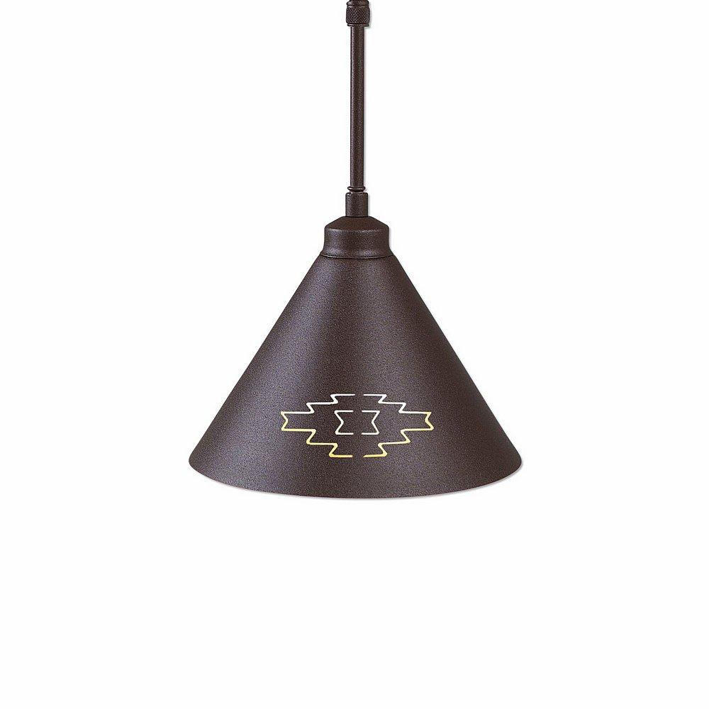 Canyon Pendant Small - Pueblo - Rustic Brown Finish - Adjustable Stem