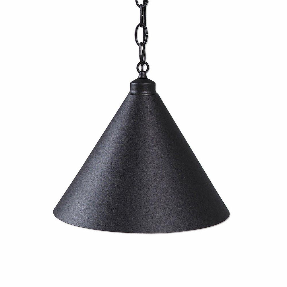 Canyon Pendant Medium - Rustic Plain - Black Iron Finish - Chain