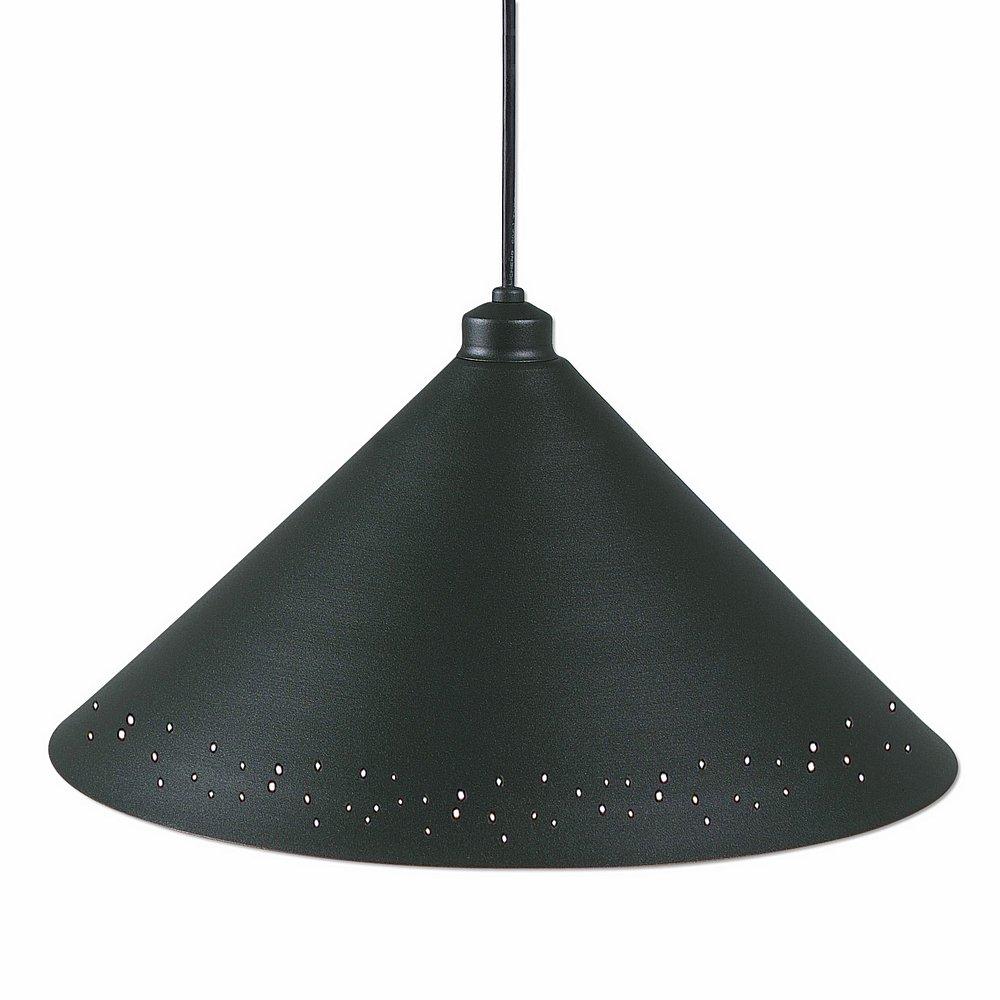 Canyon Pendant Large - Possession Point - Black Iron Finish - Black Cord