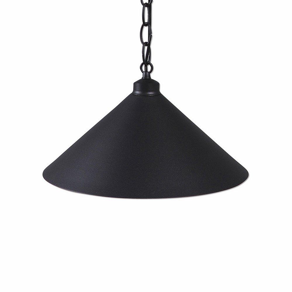 Canyon Pendant Shallow - Rustic Plain - Black Iron Finish - Chain