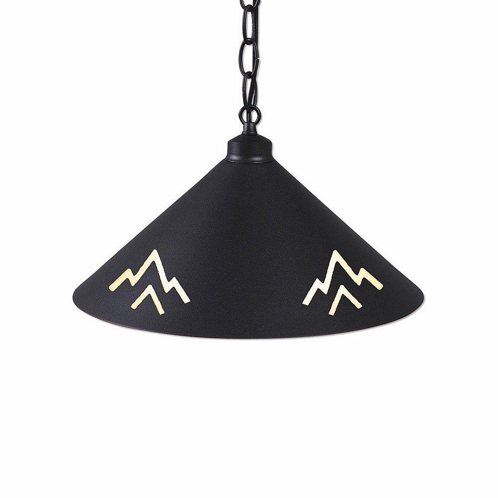 Canyon Pendant Shallow - Deception Pass - Black Iron Finish - Chain