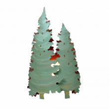 Avalanche Ranch Lighting A10842-04 - Twin Pine Sconce - Pine Tree Green-Rust Patina base Finish