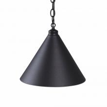 Avalanche Ranch Lighting A24201CH-97 - Canyon Pendant Medium - Rustic Plain - Black Iron Finish - Chain