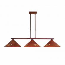 Avalanche Ranch Lighting A45584-02 - Canyon Island Billiard Light Shallow - Pueblo - Rust Patina Finish