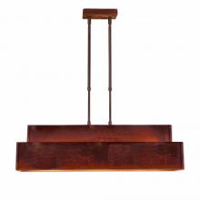 Avalanche Ranch Lighting A45901-02 - Ridgeview Kitchen Island Light - Rustic Plain - Rust Patina Finish