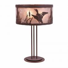 Avalanche Ranch Lighting M69264AL-27 - Kincaid Table Lamp - Loon - Almond Mica Shade - Rustic Brown Finish