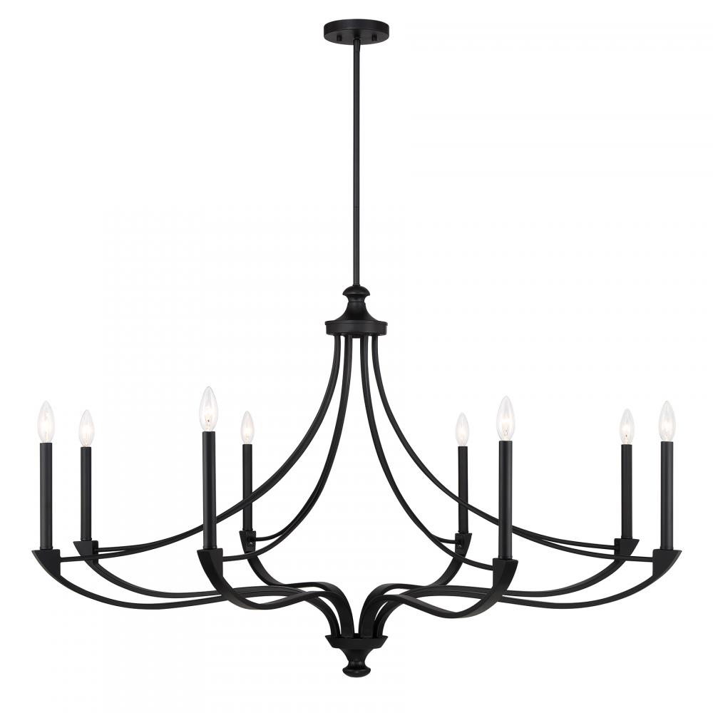 Preserve 8-Light Chandelier in Matte Black