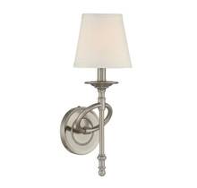  9-4156-1-187 - Foxcroft 1-Light Wall Sconce in Brushed Pewter