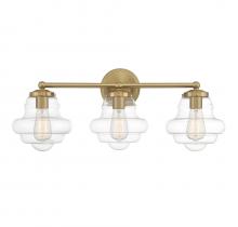 Savoy House M80073NB - 3-light Bathroom Vanity Light In Natural Brass