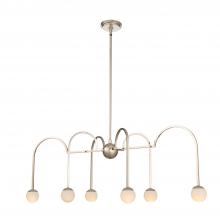 Kalco 512861PN - Bistro 6 Light Island