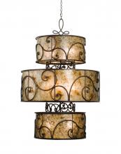 Kalco 5411SV - Windsor 3 Tier Foyer Pendant