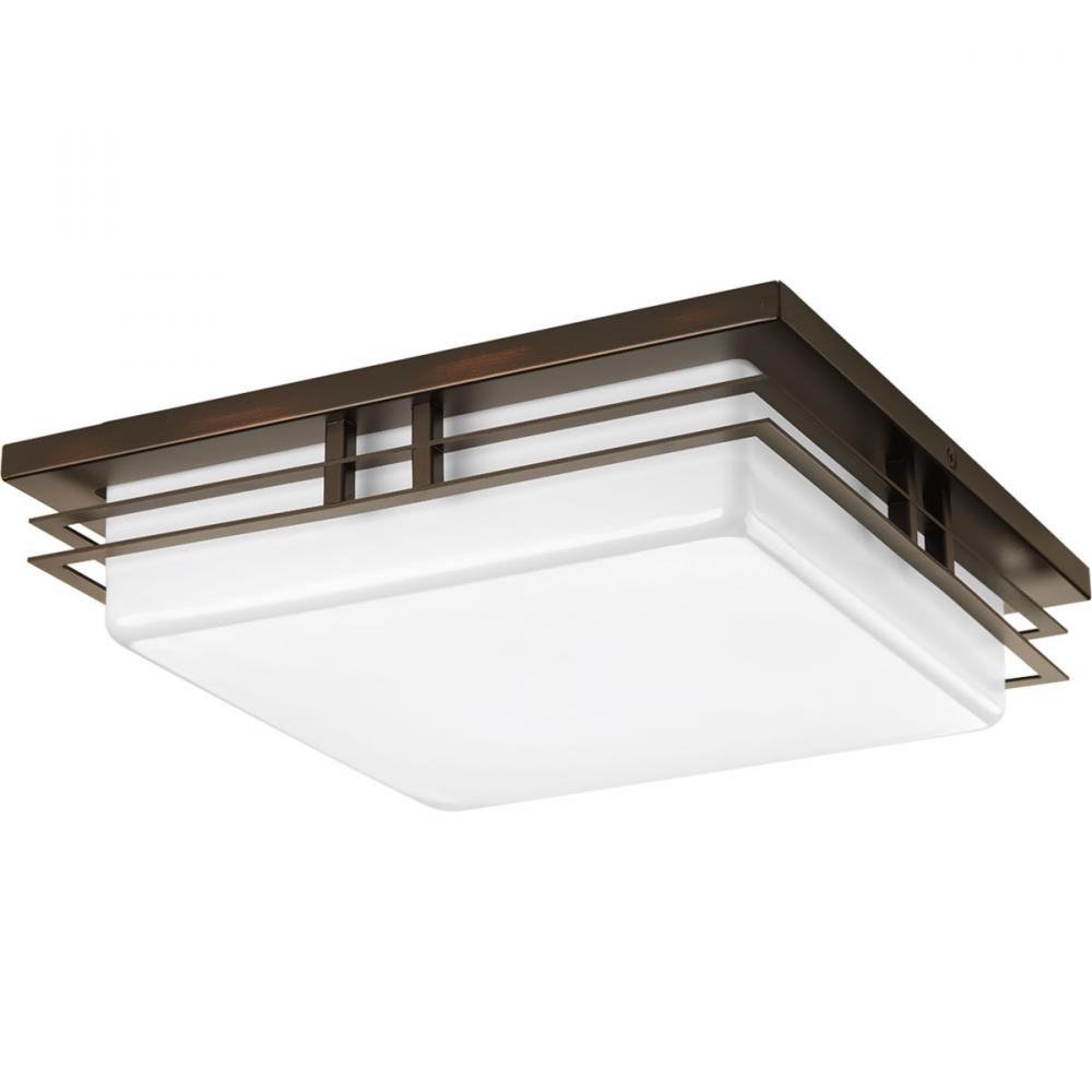 Helm Collection Two-Light 14" LED Flush Mount