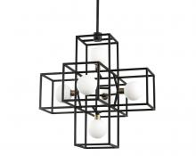 Varaluz 325P06CBHG - Plaza 6-Lt Pendant - Carbon/Havana Gold