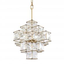 Varaluz 329C06CG - Cubic 6-Lt Chandelier - Calypso Gold