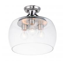 Maxim 26130CLBKSN - Goblet-Semi-Flush Mount