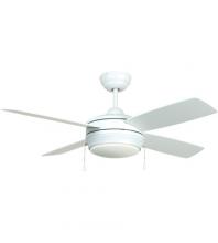  LAV44MWW4LK-LED - 44" Laval in Matte White w/ Matte White Blades