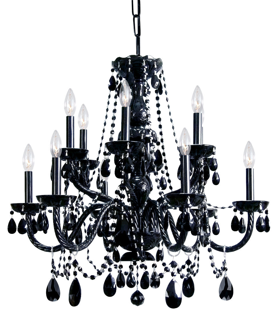 Black and shop crystal chandelier